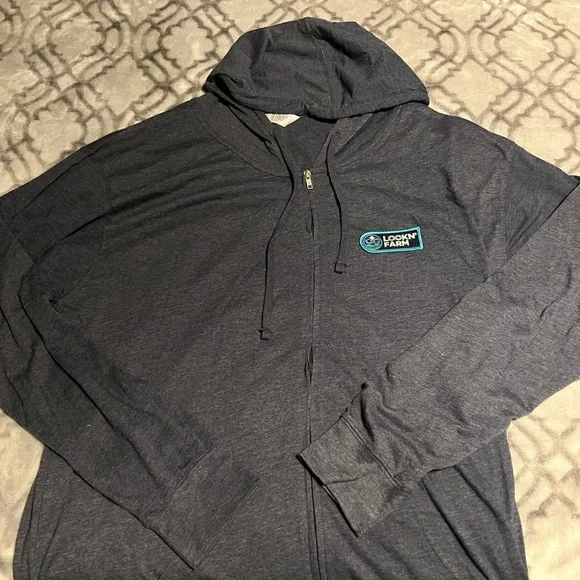 Lockn' Farm Gray Hoodie zip up XL - Picture 2 of 2